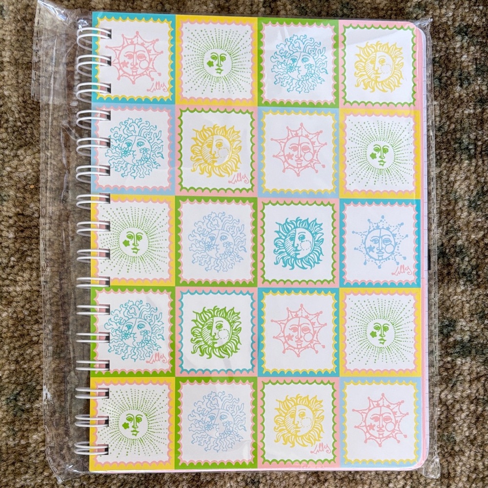 NWT Lilly Pulitzer Pastel Sun Tiles Notebook